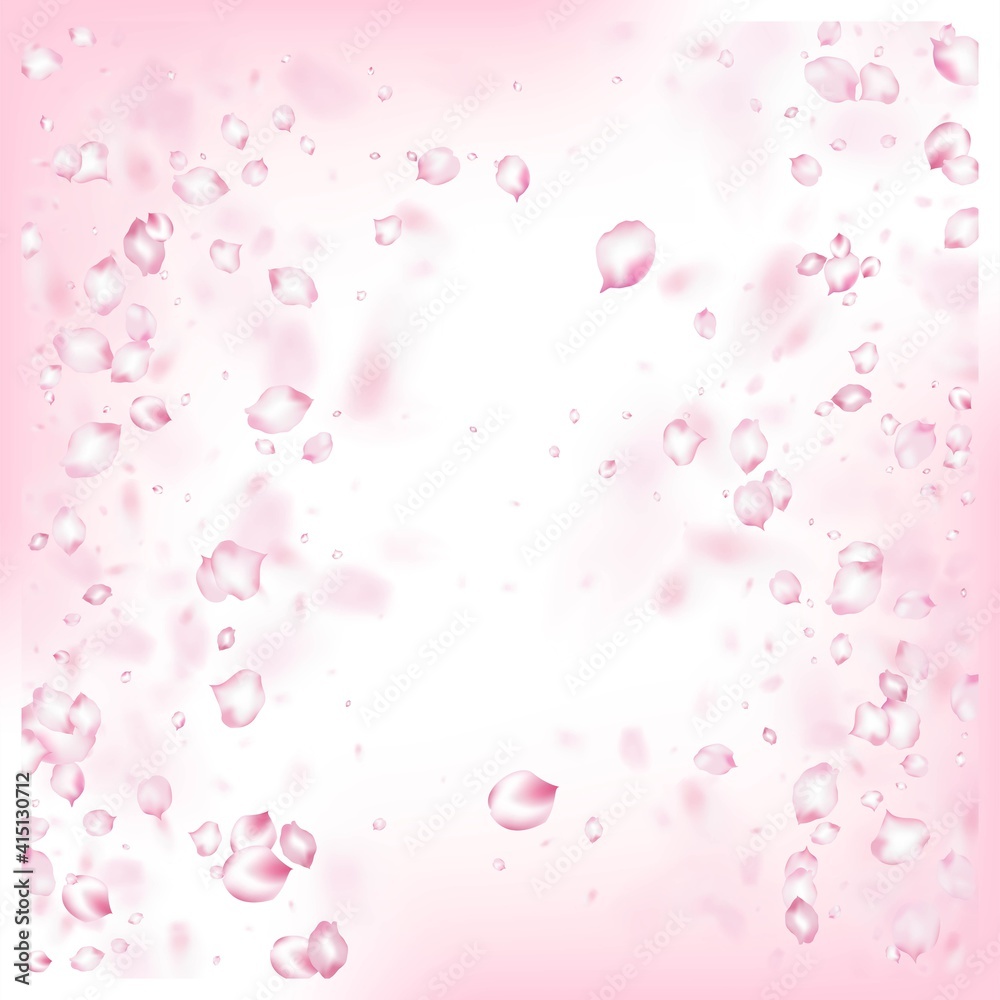 Cherry Sakura Blossom Confetti. Beautiful Rich VIP Tender Texture.
