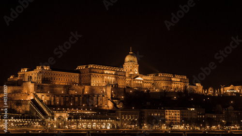 Night view of Buda castle © Titaphan