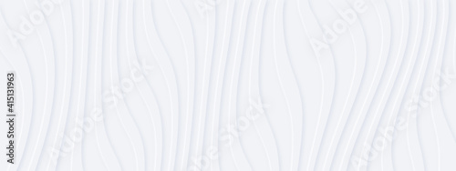 White silver soft wavy universal background for business presentation. Abstra...