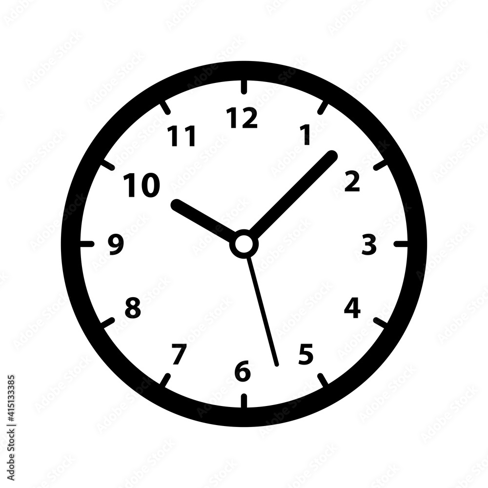 Clock icon Vector illustration. Watch icon Vector illustration. Time icon Vector illustration. Clock icon Vector illustration. Watch icon Vector illustration. Time icon Vector illustration.