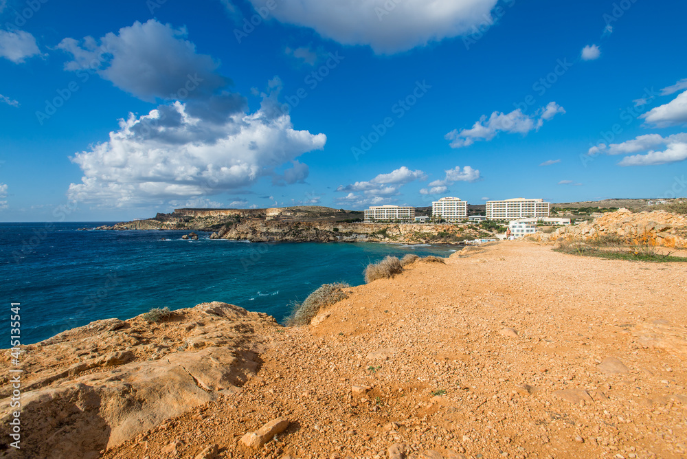 A view to golden bay Malta