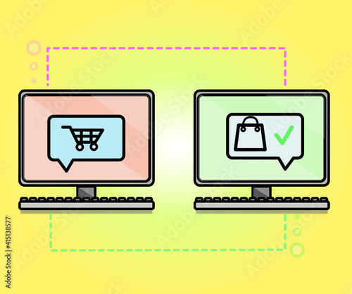 Computer and shopping