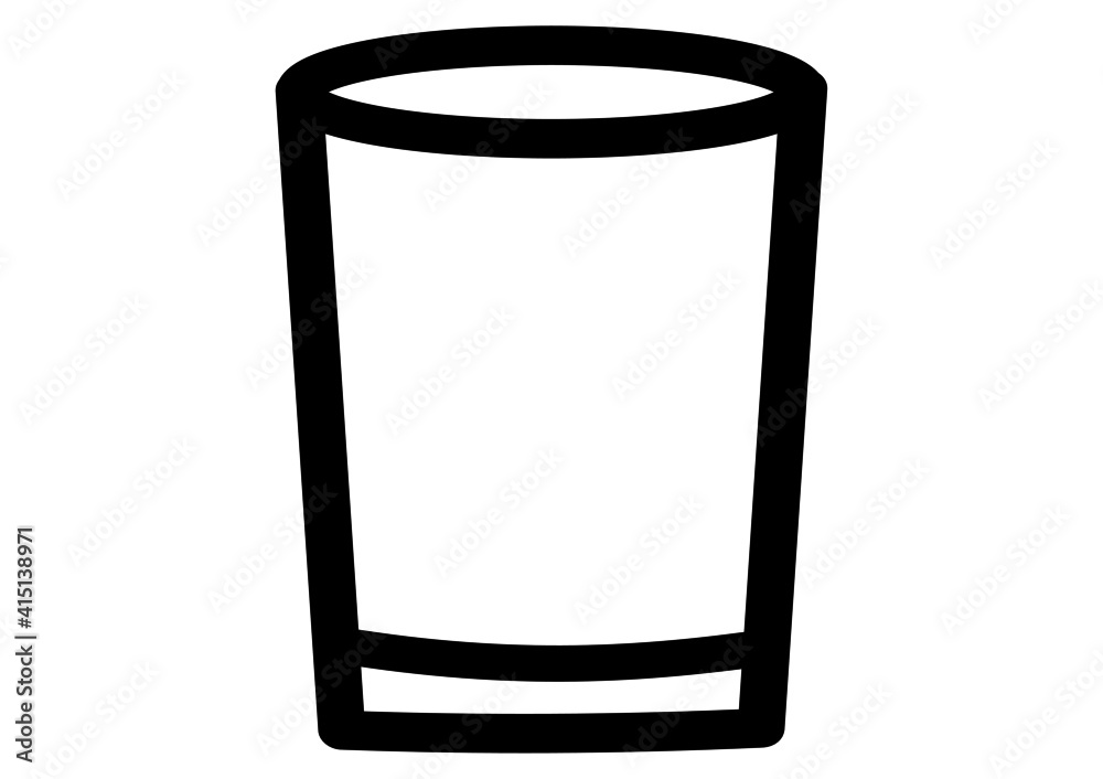 Glass of water icon vector transparent icon for apps and website Glass of water icon vector transparent icon for apps and website