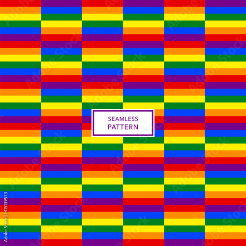 Cover template design with LGBT pride flag