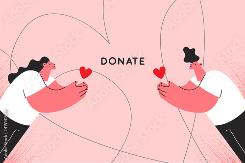 Charity, donation and social care concept