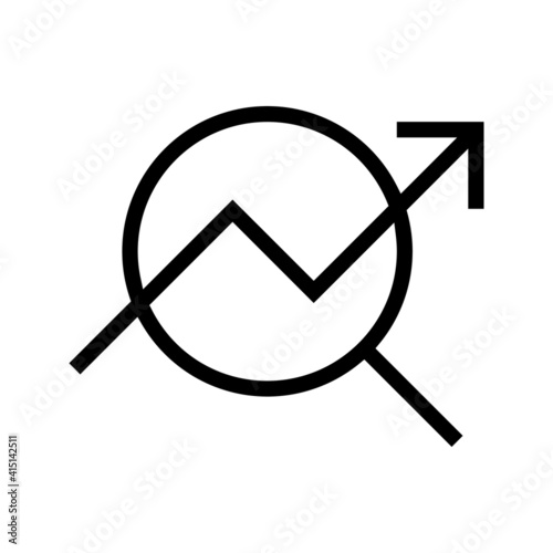 Finance icon vector. Analysis illustration sign. analytics symbol.