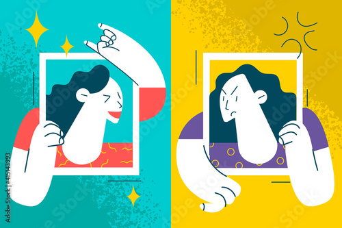 Contrasts in mood and state of mind concept
