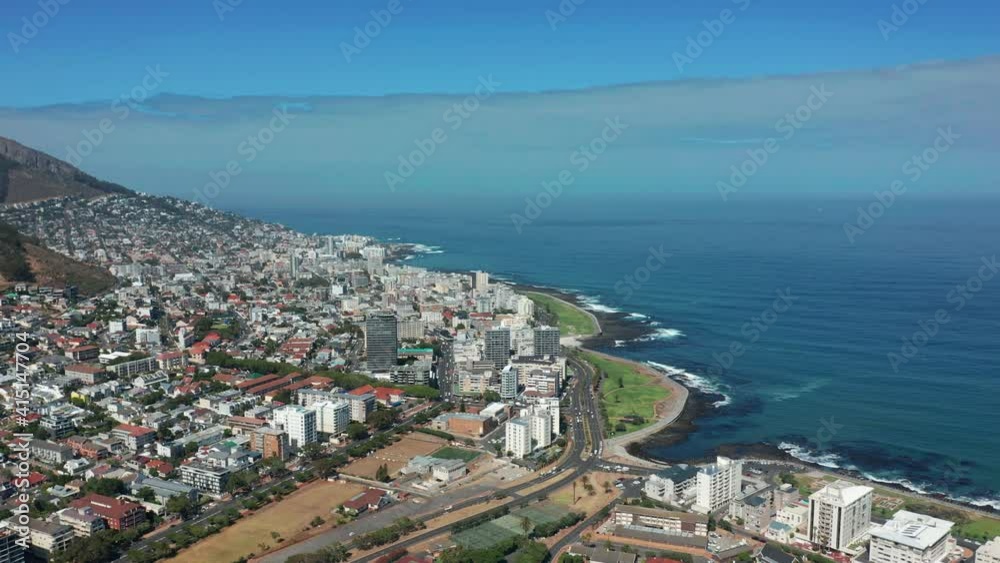 Aerial view of football stadium. Cape Town, South Africa. Aerial view of football stadium. Cape Town, South Africa.