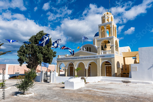 Saint George church, Santorini, Cyclades, Greek Islands photo