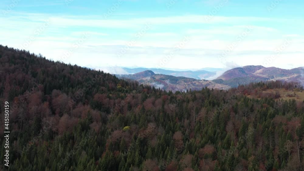 Flying over mountain top, Serbia Flying over mountain top, Serbia