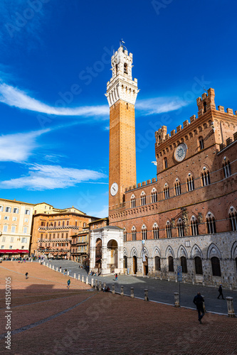 Piazza del Campo, main square in Siena, Tuscany