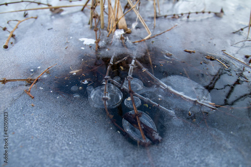 Ice structure in the winter