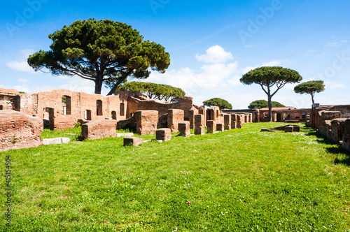 Case a Giardino, Ostia Antica archaeological site, Ostia, Rome province photo