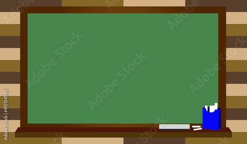 Flat design blackboard  copy space for text , advertisement , announcement and other