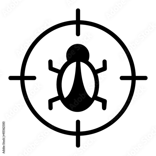 Pest Control and Removal Concept, Fumigation Services business Symbol Vector Glyph Icon Design,