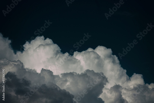 clouds in the blue sky