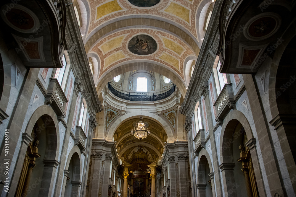 Vista general de la basílica del Santuario del Bom Jesus do Monte en Braga