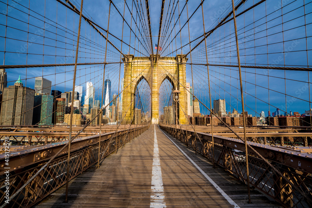 Fototapeta premium Brooklyn Bridge, Manhattan, downtown,NYC