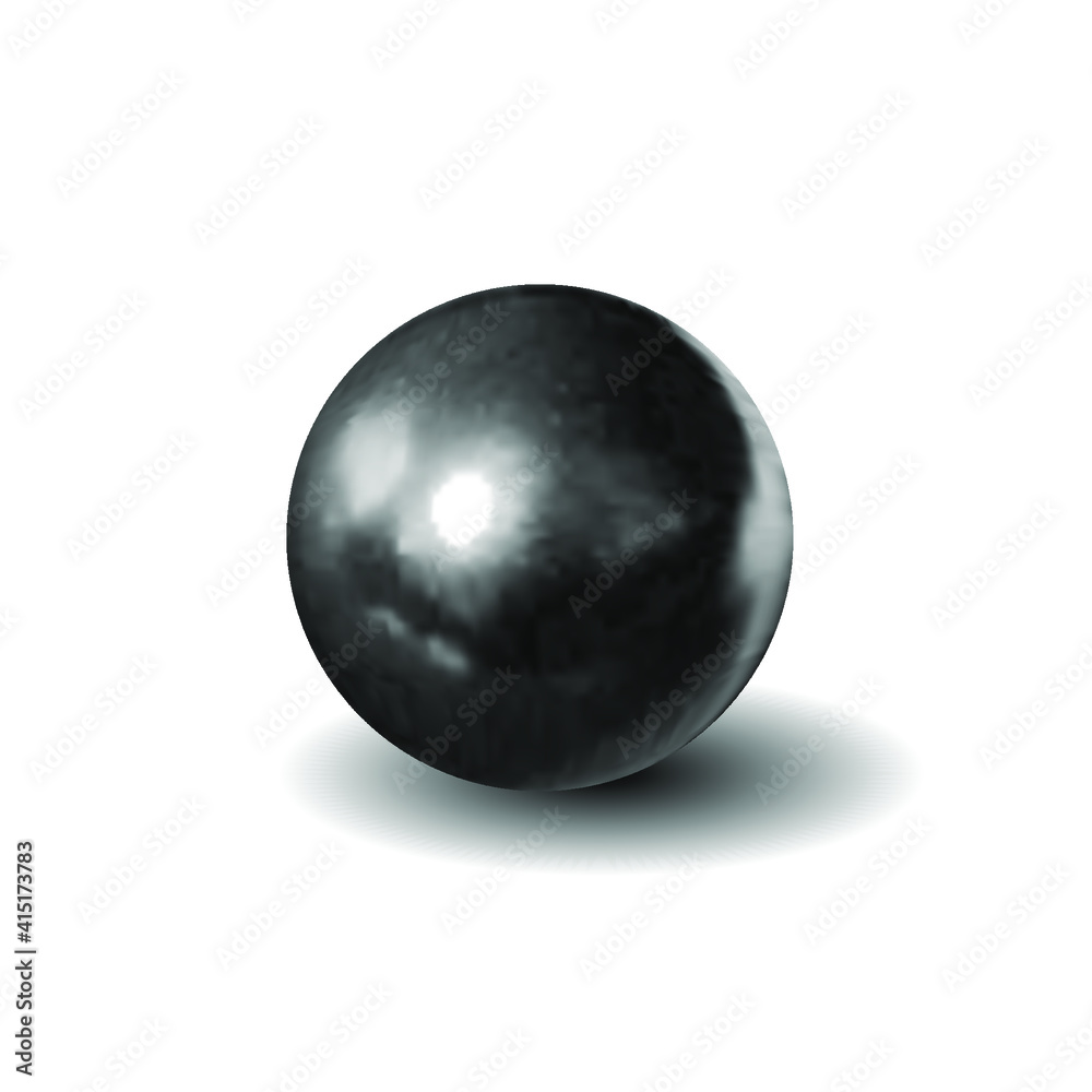 Vector Black 3D Sphere Isolated on White Background, Blank Mockup, Realistic Ball, Vector Illustration.
Vector Black 3D Sphere Isolated on White Background, Blank Mockup, Realistic Ball, Vector Illustration.