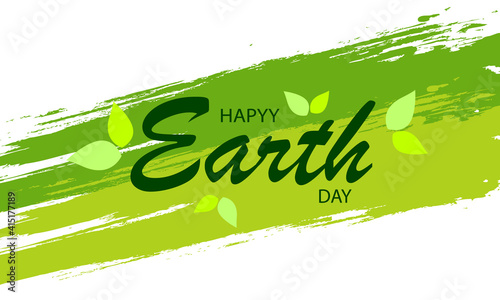 Eco banner for planet earth day, vector art illustration.