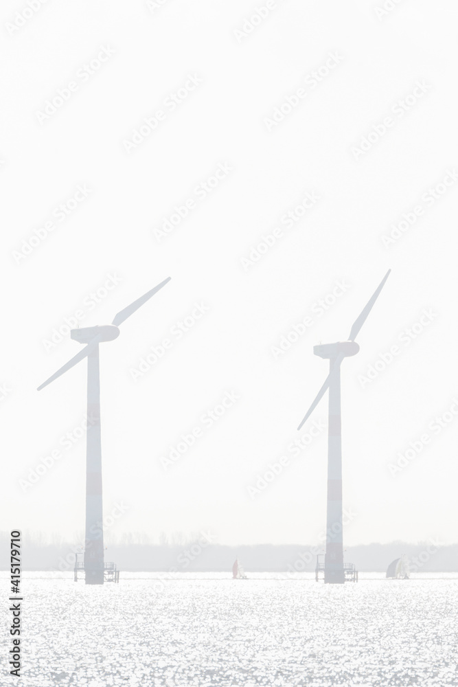 Fototapeta premium Windturbines, Wind turbines