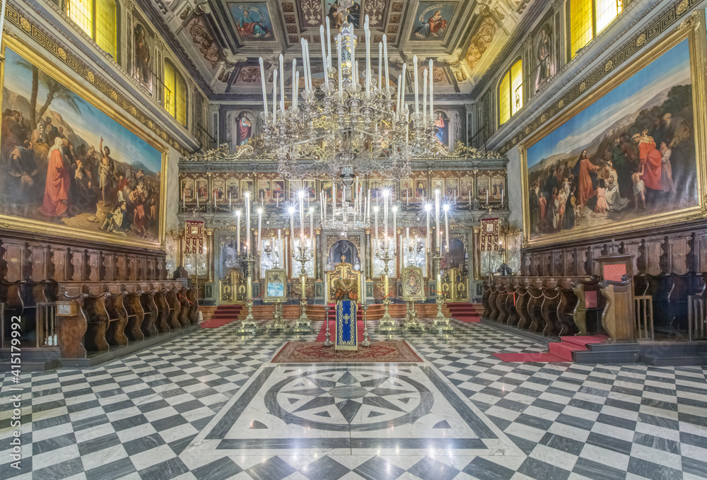 Fototapeta premium Italy, Trieste, Greek Orthodox Church Interior