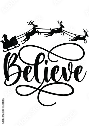 Christmas Believe Sign, Porch Sign, Home Decoration, Xmas Home Decor, Believe in Santa