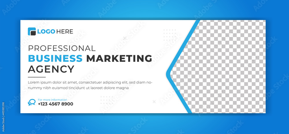 Obraz premium corporate business facebook cover banner templates design
