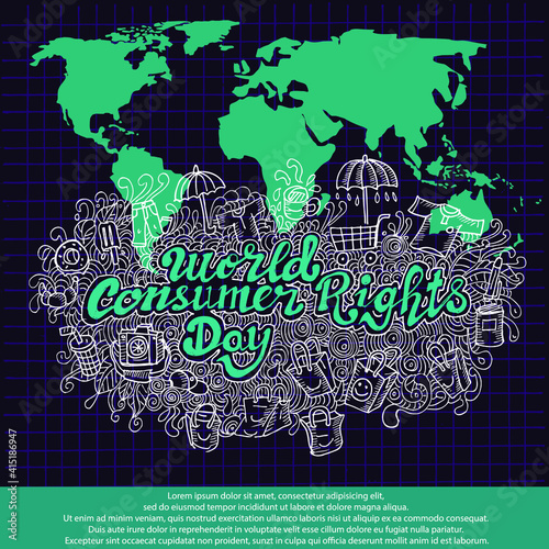 World Consumer Rights Day, poster and banner