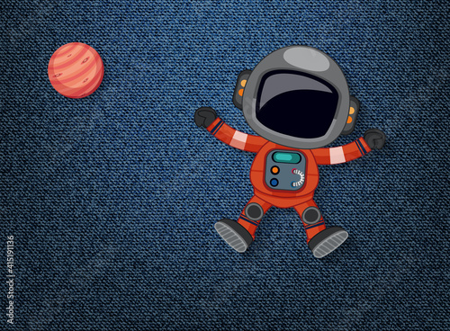 Cute element on space theme