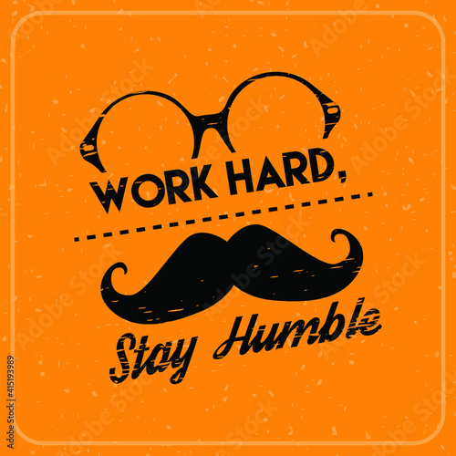 Work Hard Motivational quote design