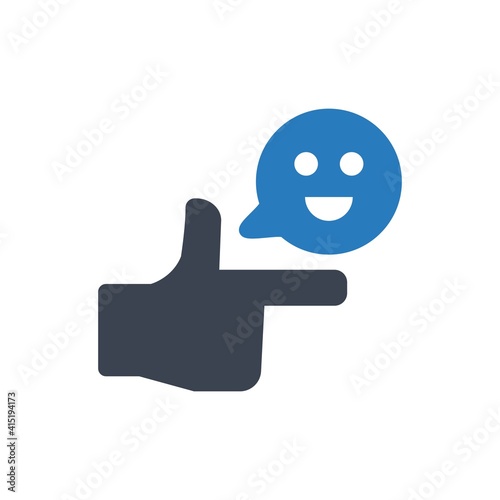 Poke smile icon