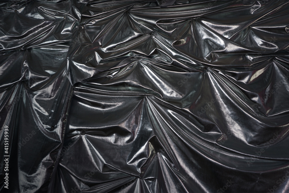 Smooth silver silk or satin texture Smooth silver silk or satin texture
