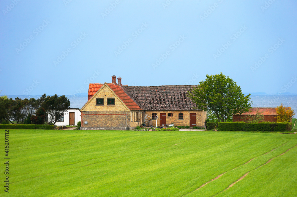 Typical Buildings at Samso Island, Denmark, Europe