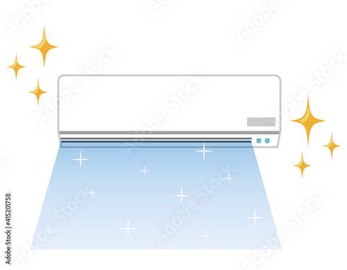 エアコンのベクターイラスト　空調　