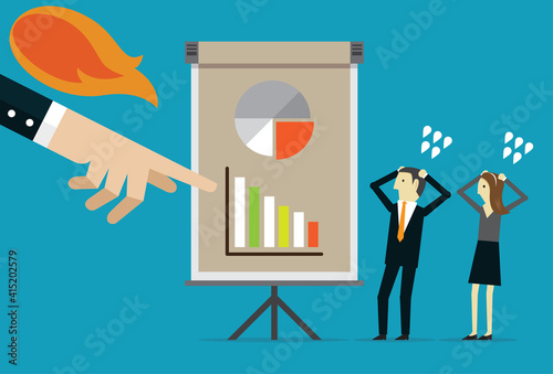 Boss is angry at employees who do bad graphs