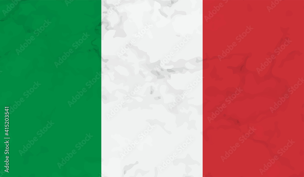 Italy, italian flag on concrete textured background Italy, italian flag on concrete textured background