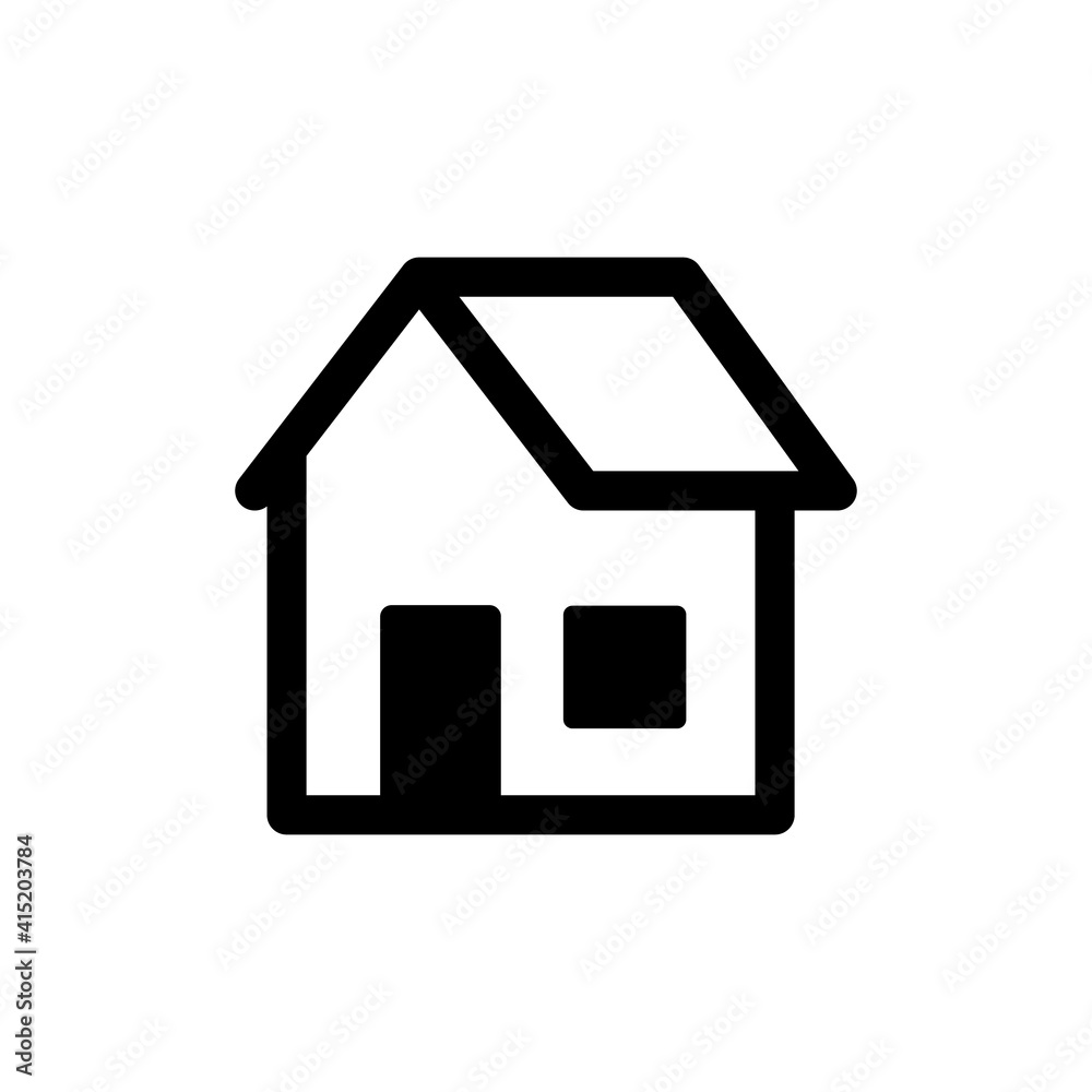 House vector icon. Home linear pictogram. House vector icon. Home linear pictogram.