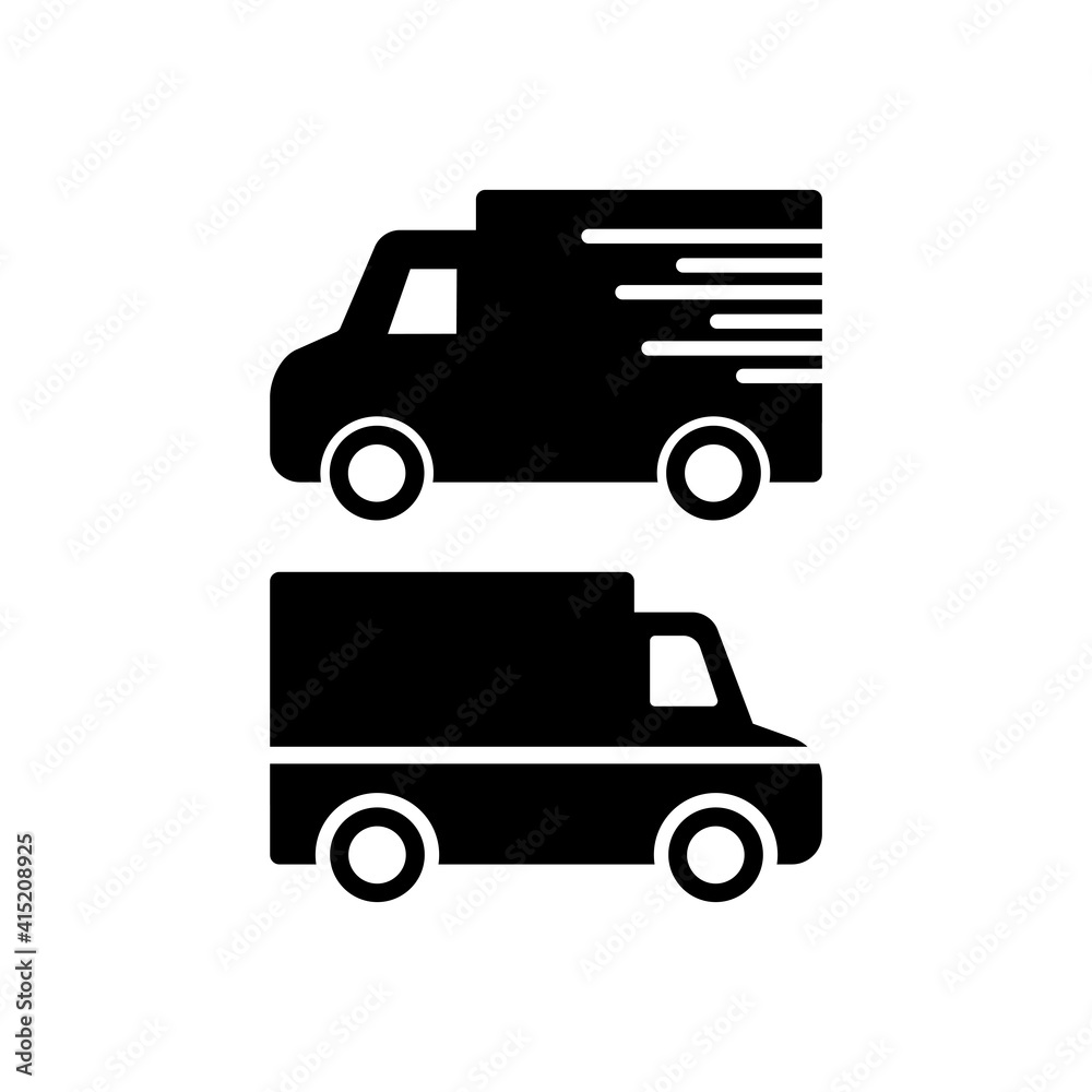 Truck delivery icon vector flat design Truck delivery icon vector flat design