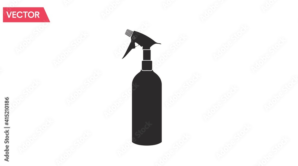 Vector Isolated Black and White Illustration of a Spray Bottle Vector Isolated Black and White Illustration of a Spray Bottle