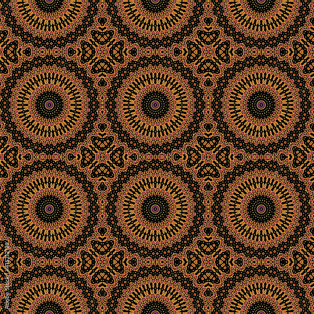 Pattern design for the background and wallpaper. Retro and vintage mixed concept for interior decoration