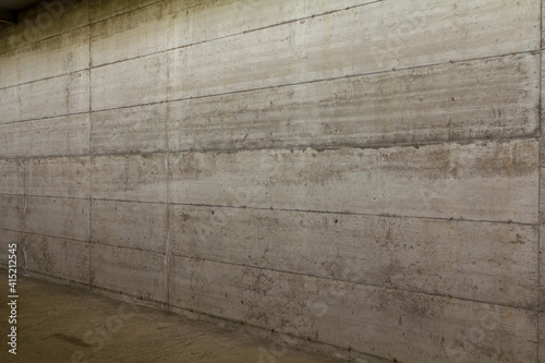 wall of board marked exposed concrete
