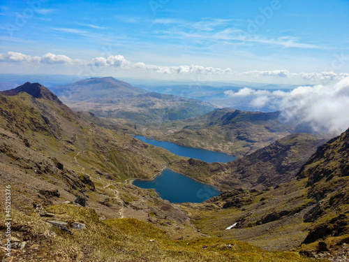 landscape with lake, Snowdon Wales