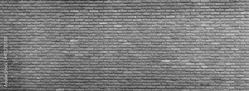 Old Gray brick wall textured background.  a high resolution panoramic image © AP focus