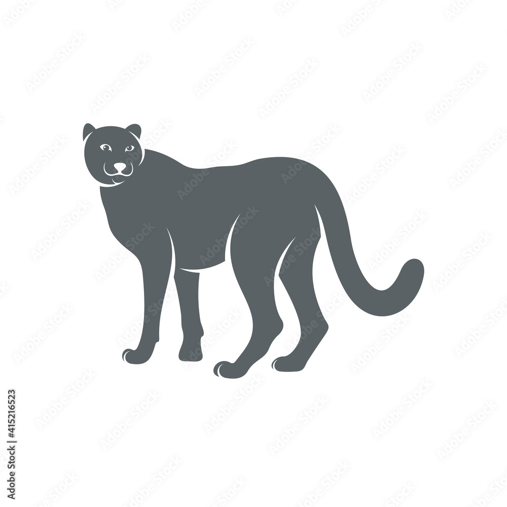 Cheetah design vector illustration, Creative Cheetah logo design concepts template, icon symbol