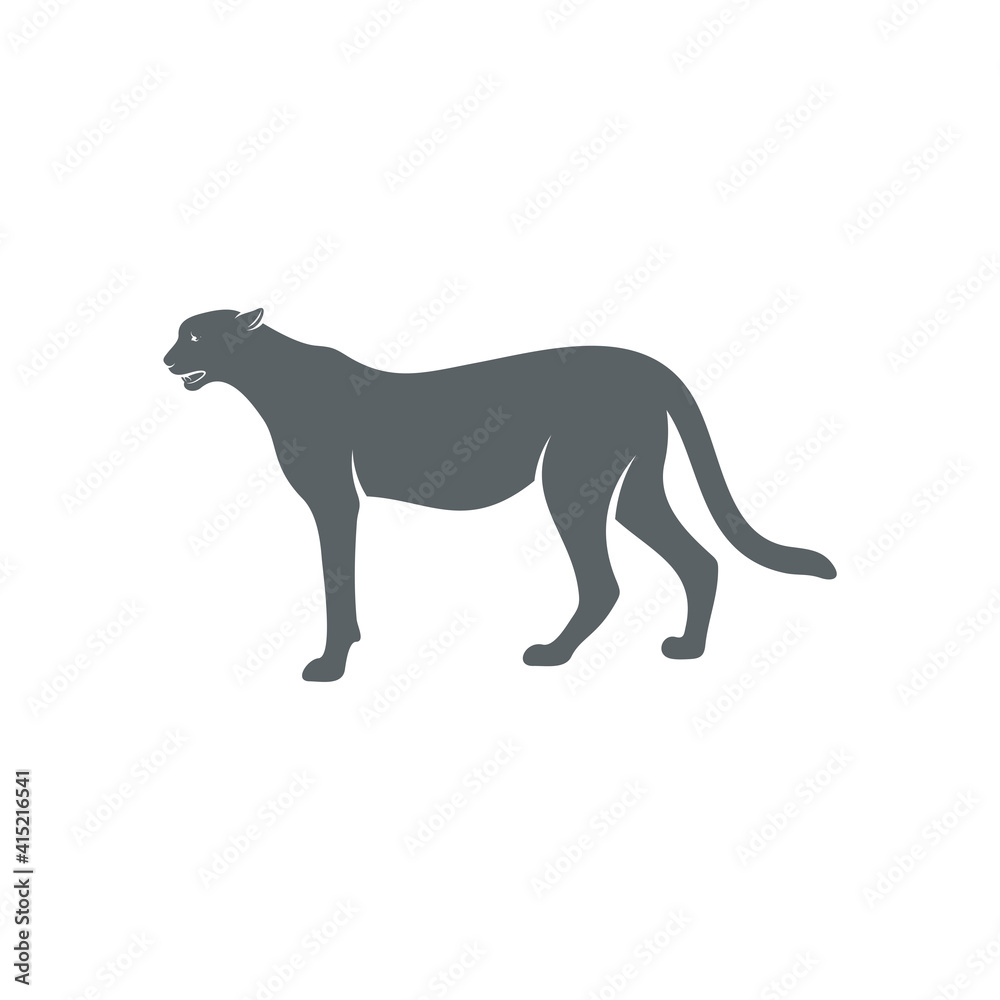 Cheetah design vector illustration, Creative Cheetah logo design concepts template, icon symbol