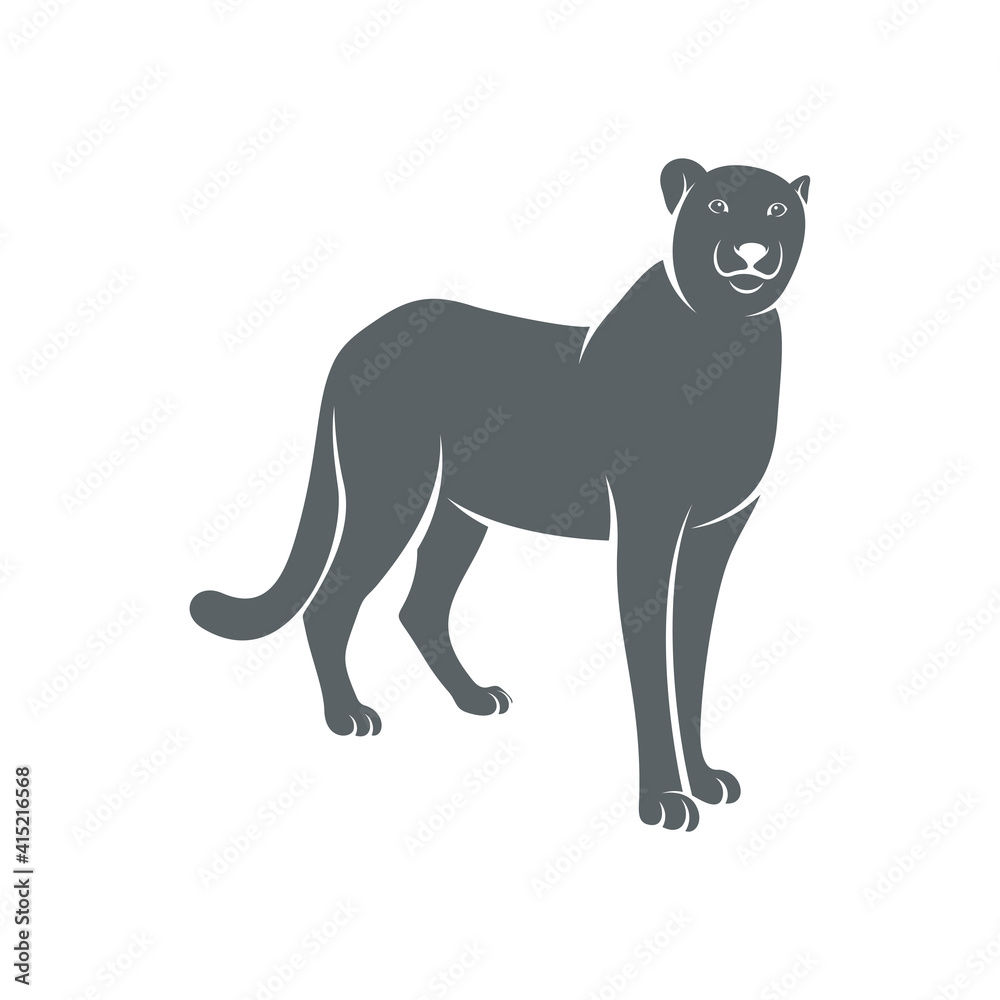 Cheetah design vector illustration, Creative Cheetah logo design concepts template, icon symbol