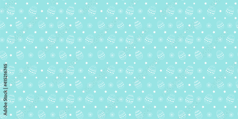 ector seamless simple pattern with ornamental eggs. Easter holiday spring blue background for printing on fabric, paper for scrapbooking, gift wrap and wallpapers. ector seamless simple pattern with ornamental eggs. Easter holiday spring blue background for printing on fabric, paper for scrapbooking, gift wrap and wallpapers.