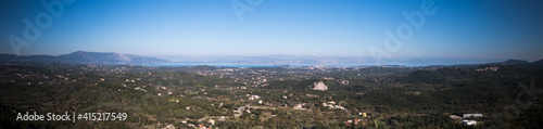 Panorama view of greek island