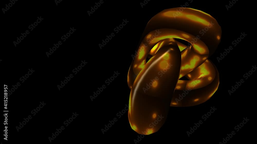 Abstract flowing 3d organic alien plasma shape on black background Abstract flowing 3d organic alien plasma shape on black background